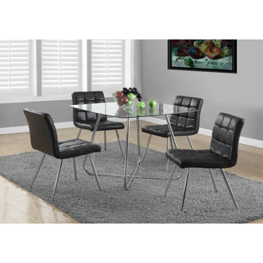 Monarch specialties round glass dining table hot sale